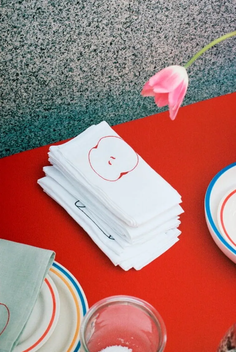 HAY Sobremesa servett, 4 st, vit