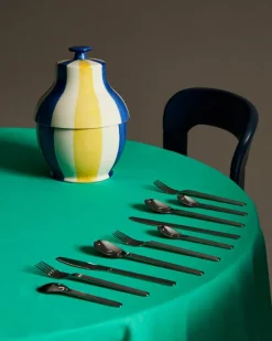 HAY Sobremesa Stripe kakburk, blå - gul