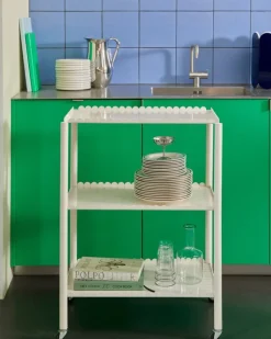 HAY Sobremesa tallrik, 2 st, 24,5 cm, blå - gul