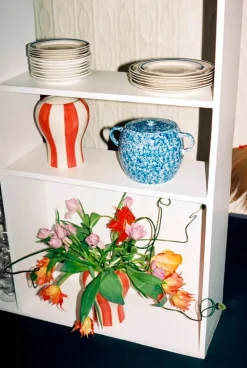 HAY Sobremesa tallrik, 2 st, 24,5 cm, blå - gul