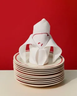 HAY Sobremesa tallrik, 2 st, 18,5 cm, röd