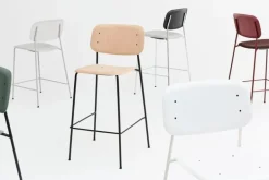 HAY Soft Edge 95 barstol, grå