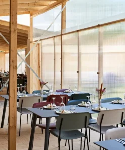 HAY Soft Edge 40 stol, svart - dusty green