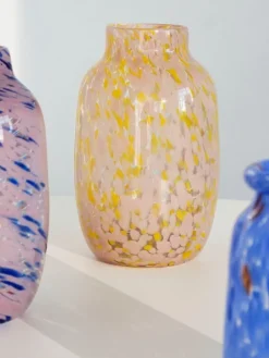 HAY Splash vas, 30 cm, ljusrosa - gul