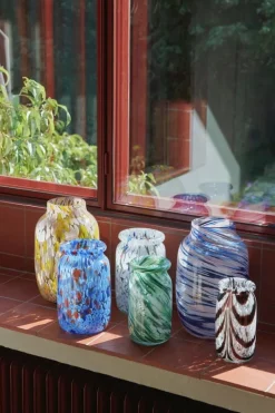 HAY Splash vas, 30 cm, ljusrosa - gul