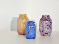 HAY Splash vas, 30 cm, ljusrosa - blå