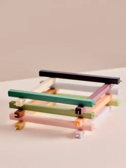 HAY Square ljus, 4-pack, mörk