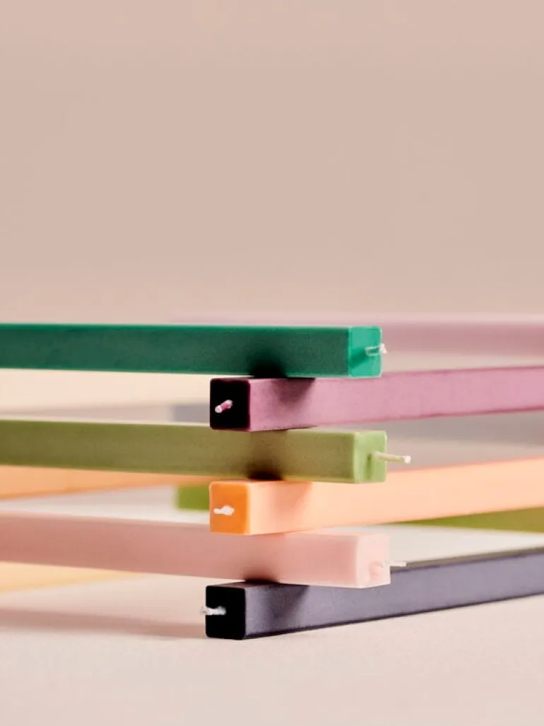 HAY Square ljus, 4-pack, pastell