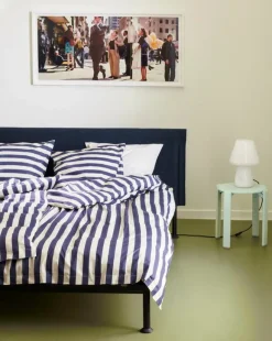 HAY Été örngott, midnattsblå - ljusgrå