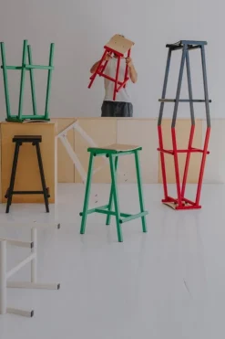 HAY Taburete 8, barstol, hög, 75 cm, eggshell - lackad ek