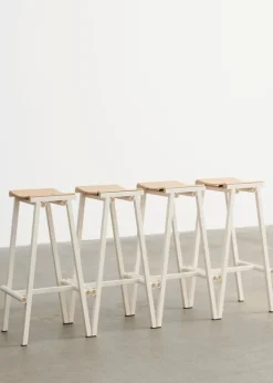 HAY Taburete 8, barstol, hög, 75 cm, eggshell - lackad ek