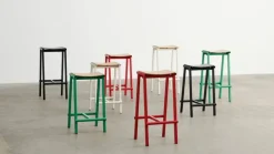 HAY Taburete 8, barstol, hög, 75 cm, eggshell - lackad ek