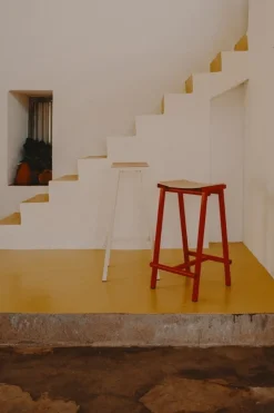 HAY Taburete 8, barstol, hög, 75 cm, eggshell - lackad ek