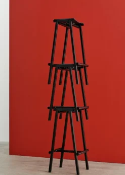 HAY Taburete 8, barstol, hög, 75 cm, svart - svart ek