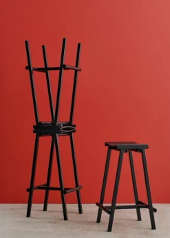 HAY Taburete 8, barstol, hög, 75 cm, svart - svart ek