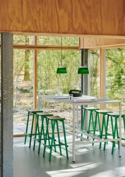 HAY Taburete 8, barstol, hög, 75 cm, soft jade - lackad ek