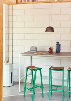 HAY Taburete 8, barstol, hög, 75 cm, soft jade - lackad ek