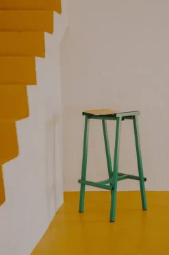 HAY Taburete 8, barstol, hög, 75 cm, soft jade - lackad ek