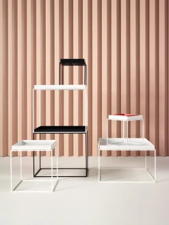 HAY Tray medium kvadratiskt brickbord, vit