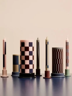 HAY Tube ljushållare, S, betong, bordeaux