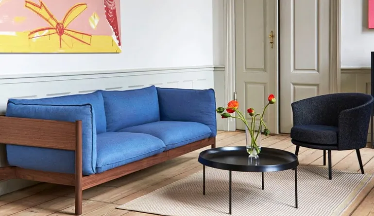 HAY Tulou soffbord 75 cm, svart