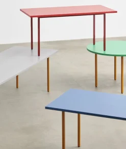 HAY Two-Colour bord, 200 x 90 cm, ockra - ljusgrå