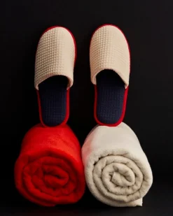 HAY Waffle tofflor, one size, krämmulti