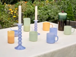 HAY Wavy ljushållare, L, jade light blue