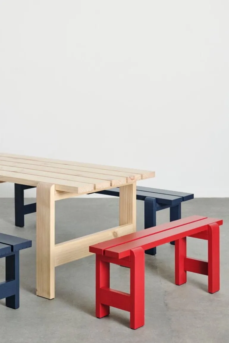 HAY Weekday bord, 180 x 66 cm, lackad furu