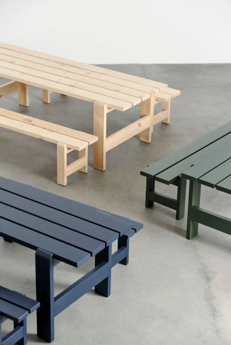 HAY Weekday bord, 230 x 83 cm, lackad furu