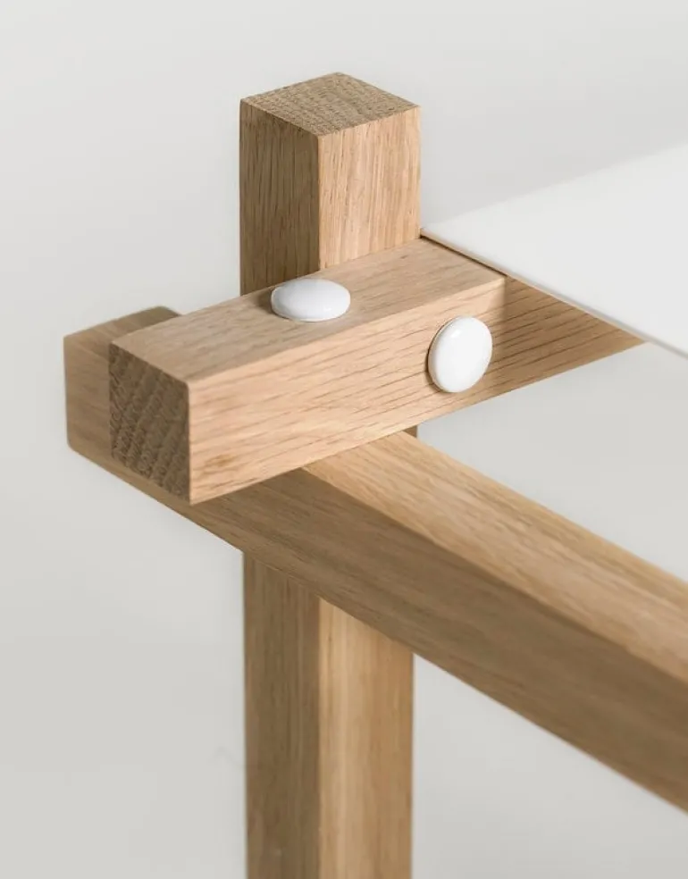 HAY Woody Column låg hylla, vit