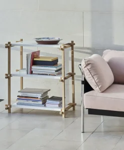 HAY Woody Column låg hylla, vit