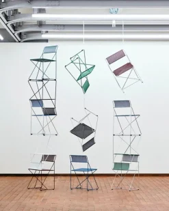 HAY X-Line stol, inomhus, kromad - autumn green