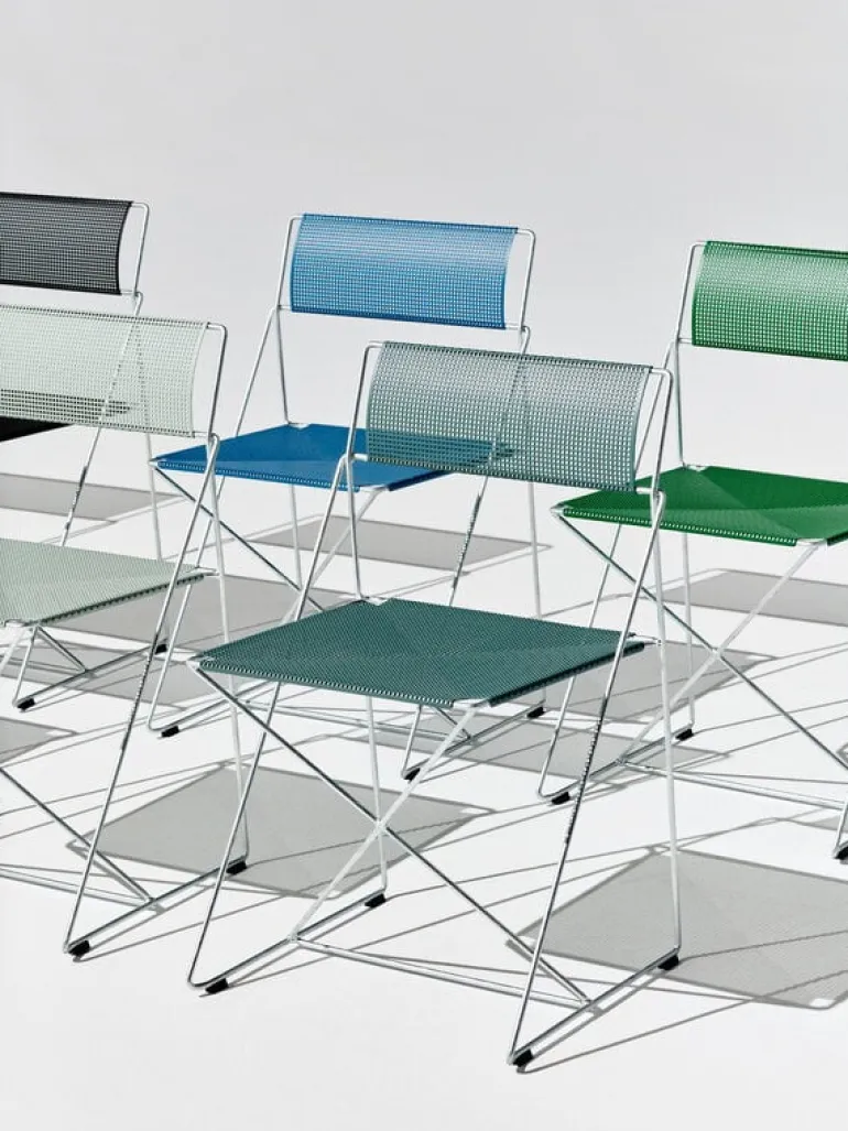 HAY X-Line stol, varm förzinkning - höstgrön