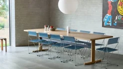 HAY X-Line stol, varmglaserad - powder blue