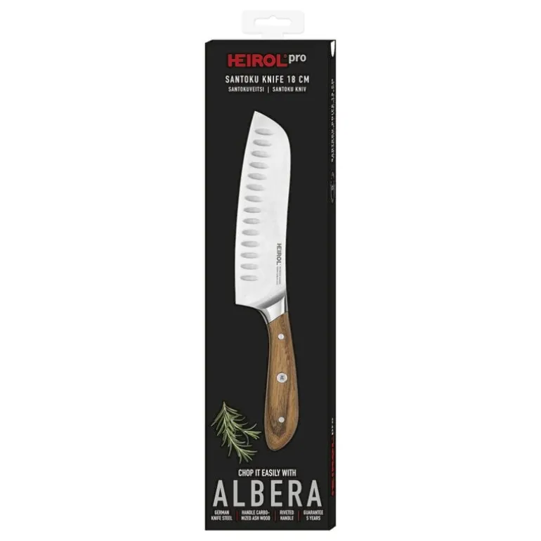 Heirol Albera Pro Santoku kniv, 18 cm