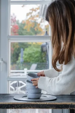 Heirol Svelte, skål med handtag, 12 cm, sten