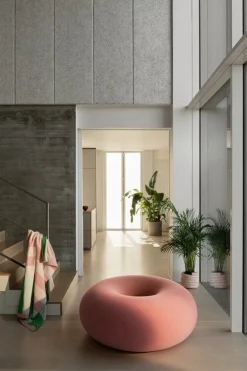 Hem Boa sittpuff, cotton candy