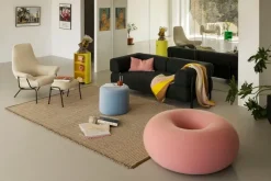 Hem Boa sittpuff, cotton candy