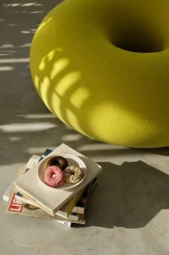 Hem Boa sittpuff, sulfur yellow