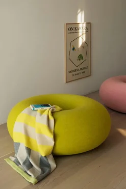 Hem Boa sittpuff, sulfur yellow