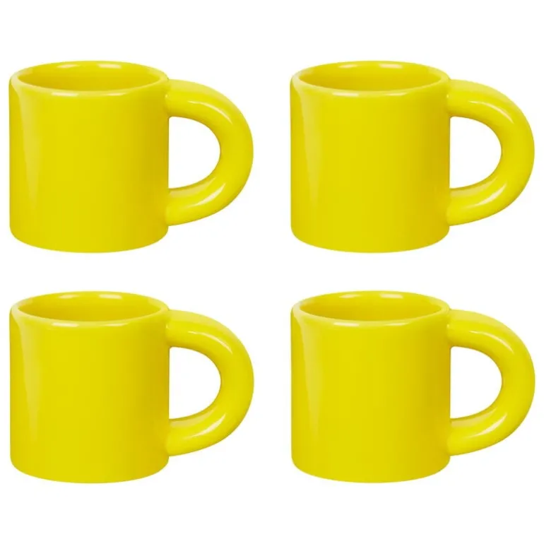 Hem Bronto espressokopp, 4 st, gul