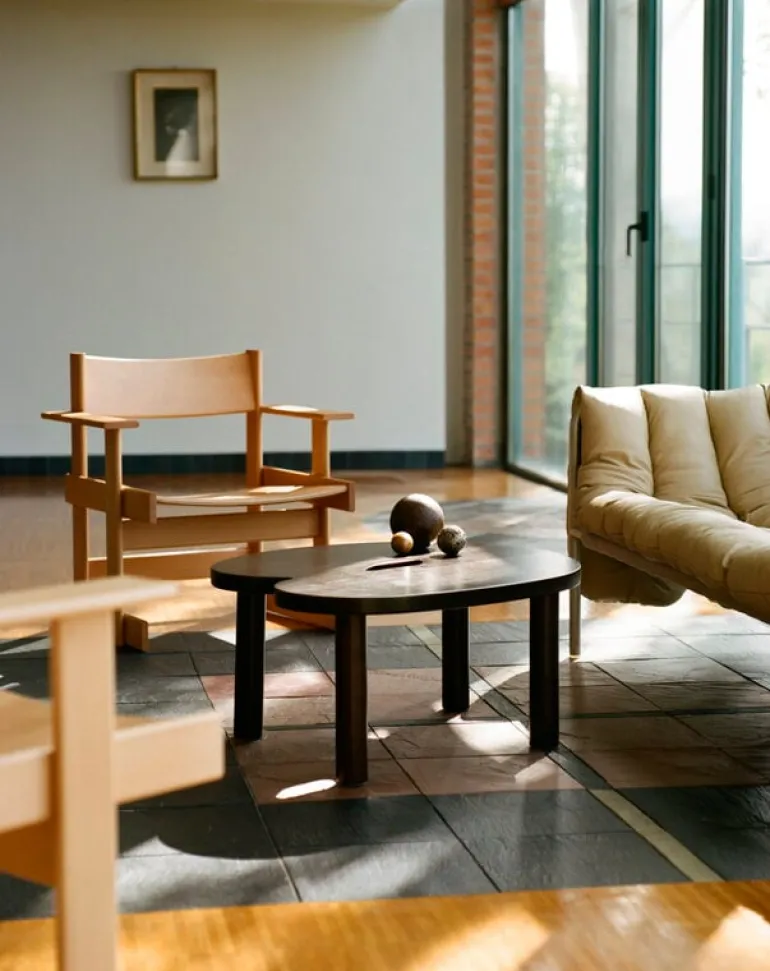 Hem Bullnose, fåtölj, naturlig bok