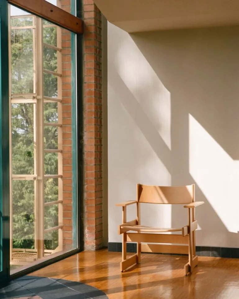 Hem Bullnose, fåtölj, naturlig bok