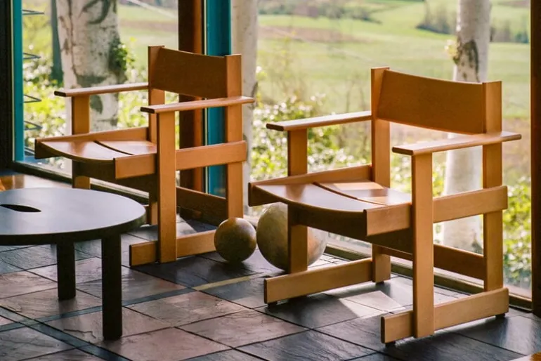 Hem Bullnose, fåtölj, naturlig bok