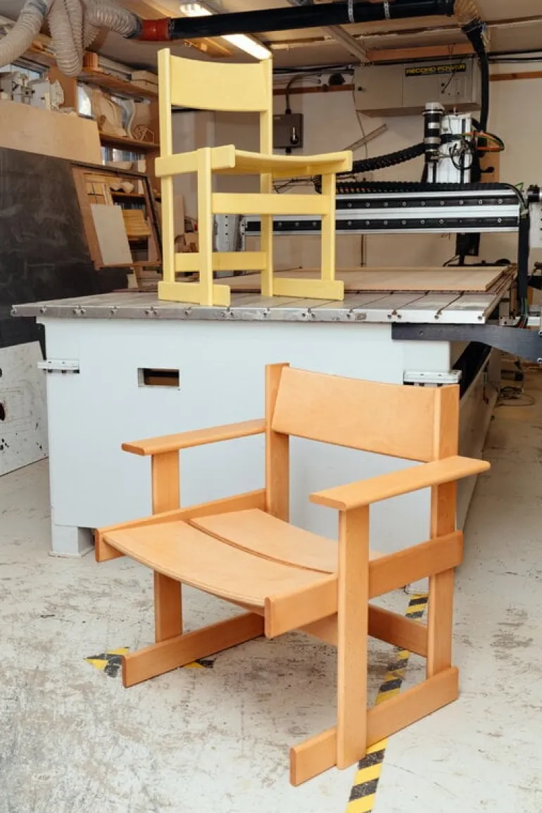 Hem Bullnose, fåtölj, naturlig bok