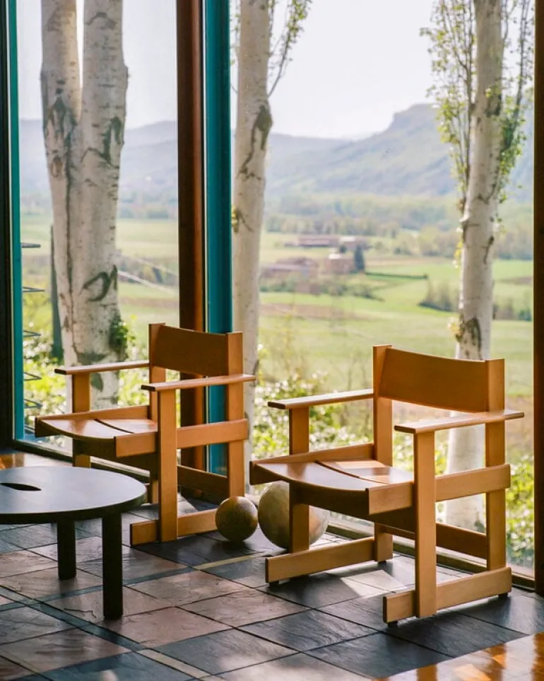 Hem Bullnose, fåtölj, naturlig bok