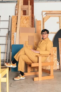 Hem Bullnose, fåtölj, naturlig bok