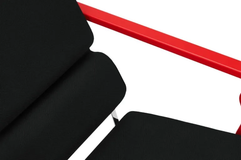 Hem Experiment fåtölj 503, röd - svart