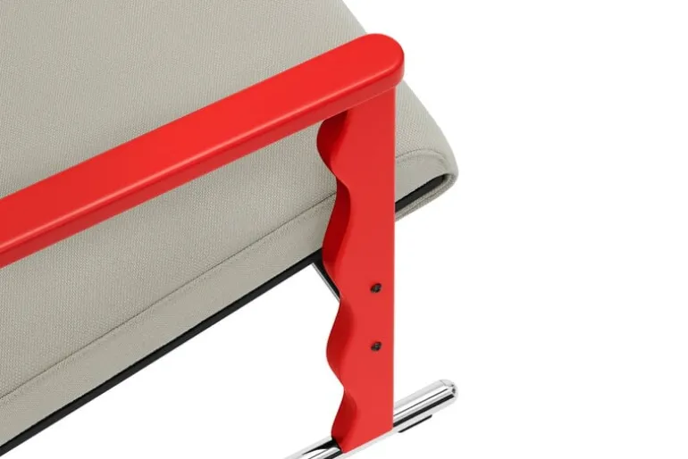 Hem Experiment fåtölj 503, röd - ljusbeige